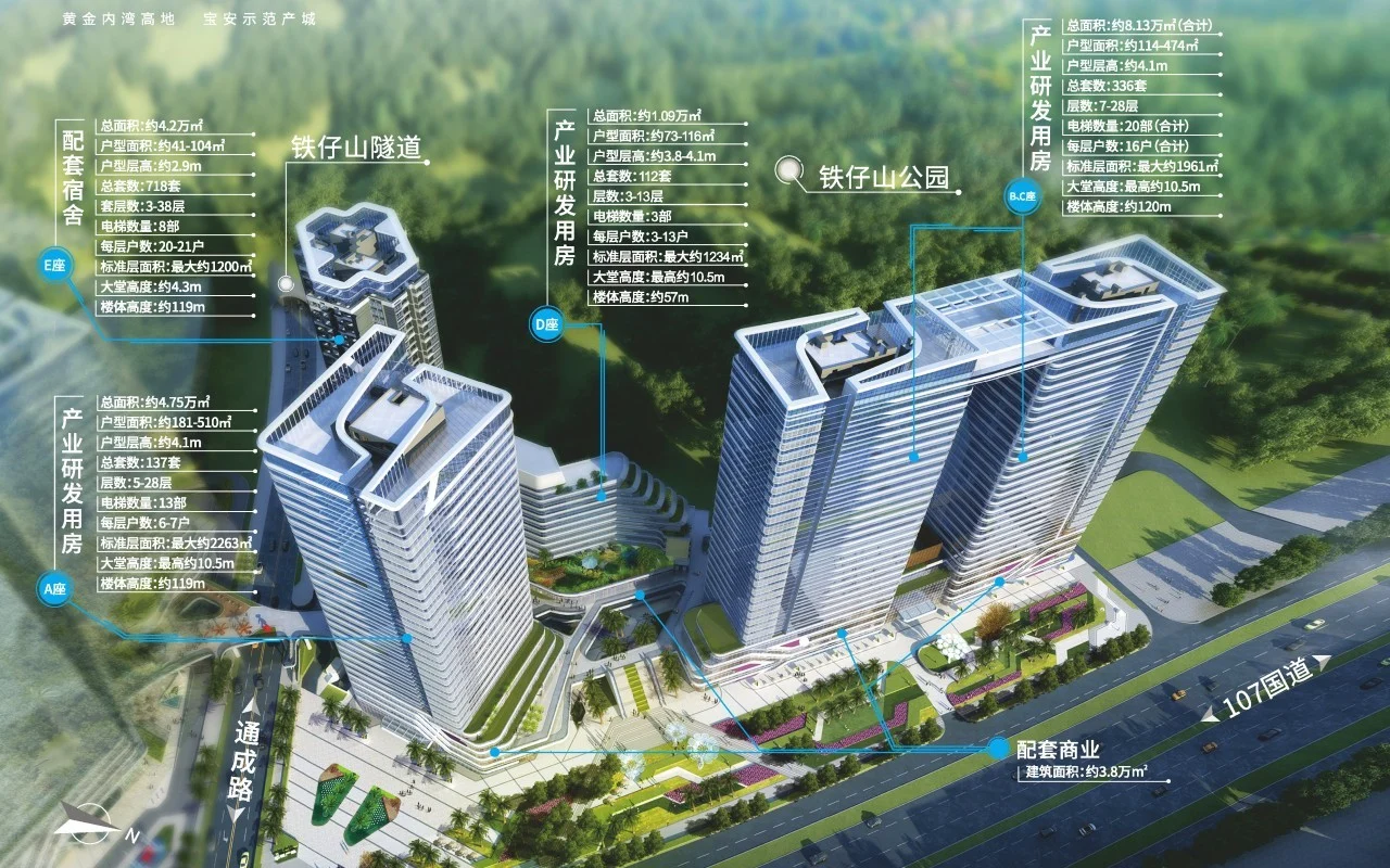 汇智研发中心直租中心 - 深圳宝安区写字楼出租 · 资料图