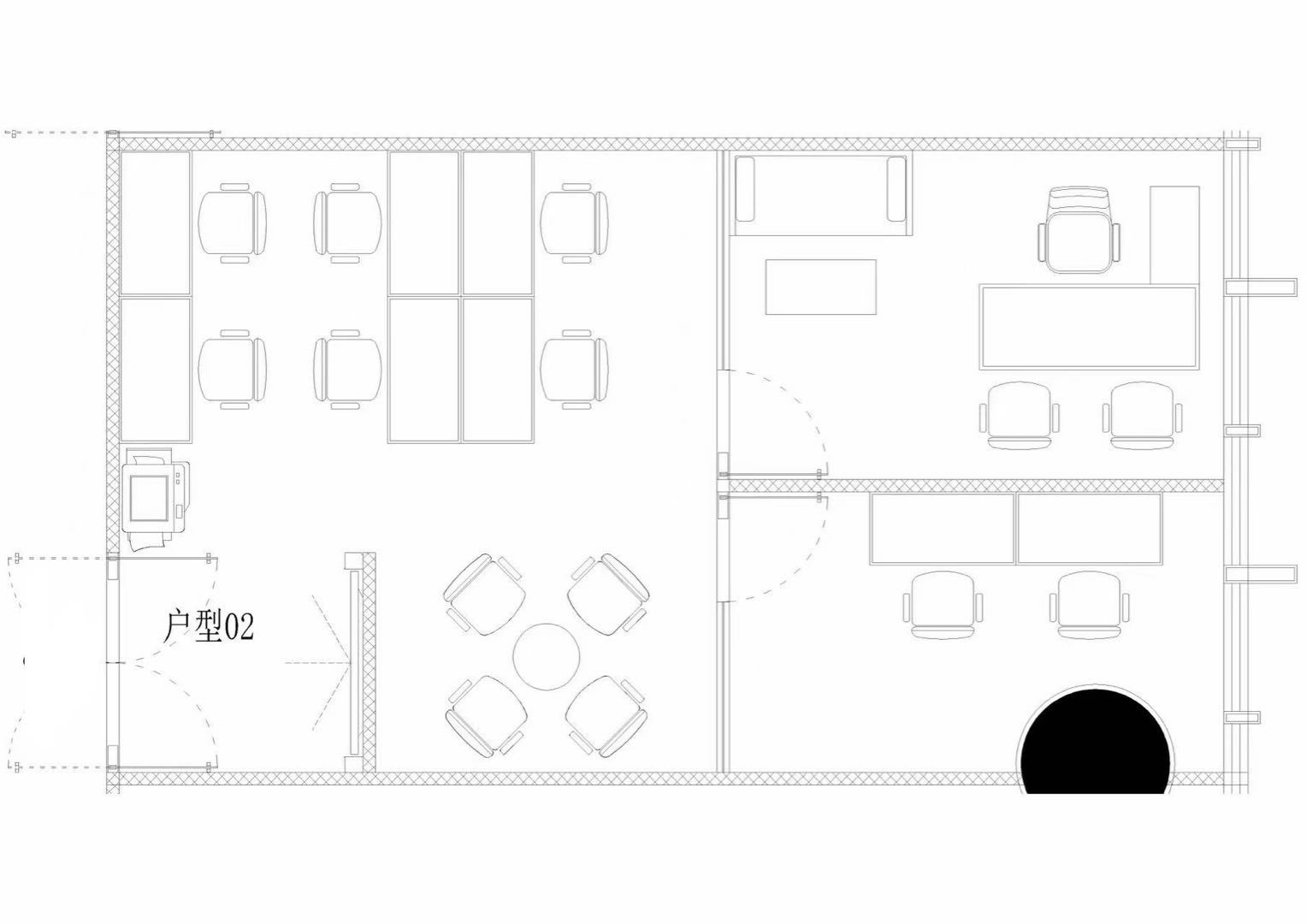 康泰创新广场97.24平米精装办公室出租_科技园 - 办公空间资料图 5 康泰创新广场 户型图