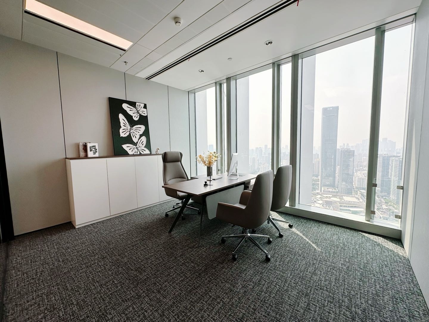 联想后海中心355平米精装办公室出租_后海 - 办公空间资料图 10 联想后海中心 办公室隔间